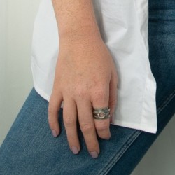 925 Sterling Silver Wrap Ring With Healing Prayers