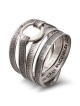 Bague en argent sterling 925 avec prières de guérison
