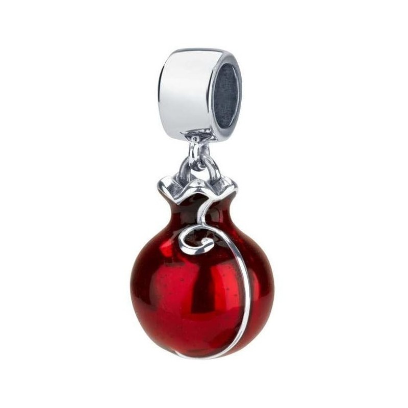 Marina Jewelry Silver Swirl Pomegranate Pendant Charm