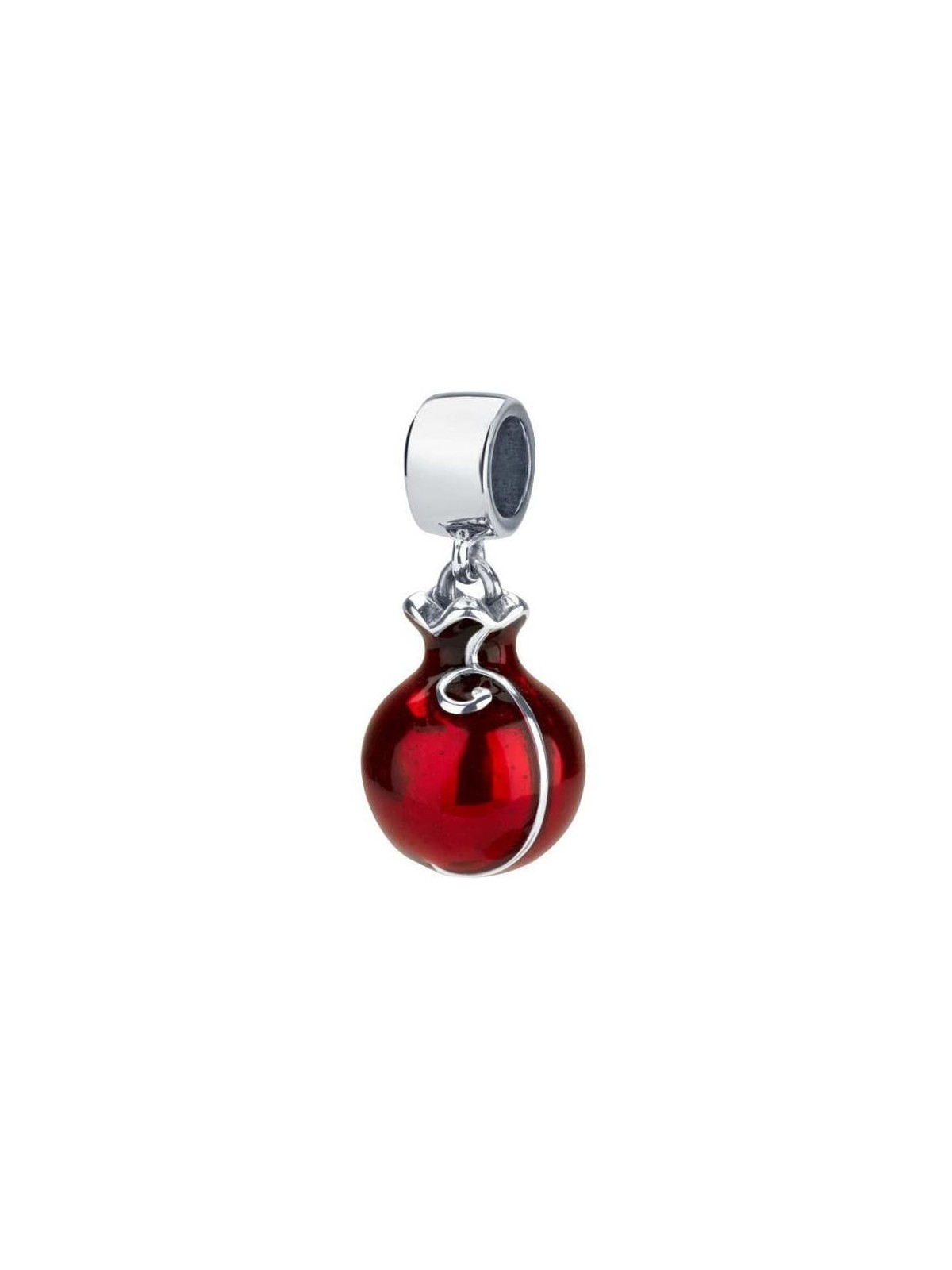 Marina Jewelry Breloque pendentif grenade tourbillon en argent