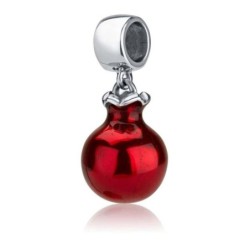 Marina Jewelry Silver Swirl Pomegranate Pendant Charm