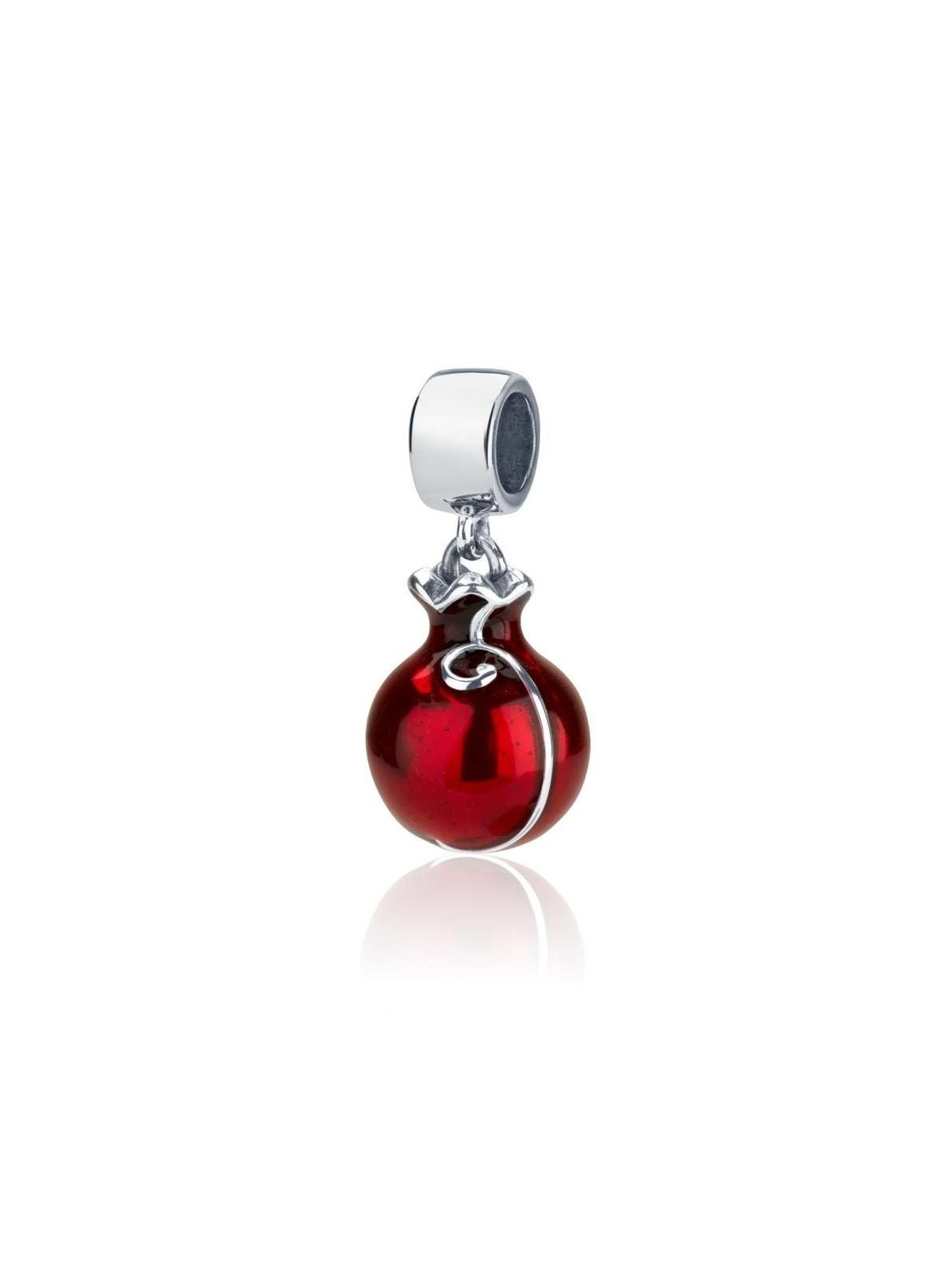 Marina Jewelry Breloque pendentif grenade tourbillon en argent