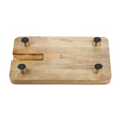 Raised Wood Challah Board with Light Gray Epoxy Cu... | Challah Boards