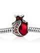 Marina Jewelry Breloque ouverte en forme de grenade avec pierres de grenat