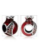 Marina Jewelry Breloque ouverte en forme de grenade avec pierres de grenat