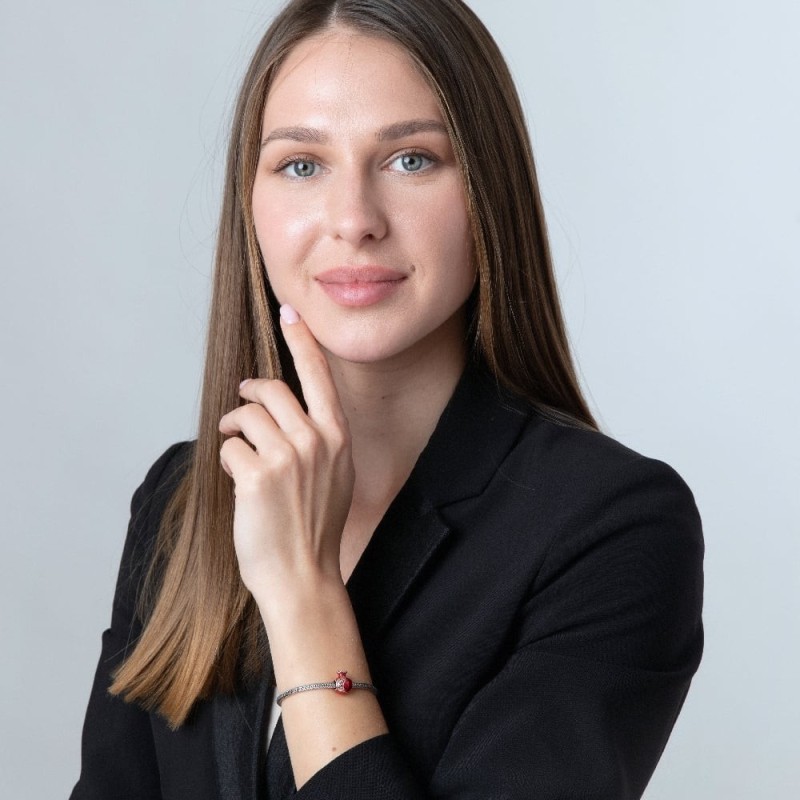 Marina Jewelry Breloque ouverte en forme de grenade avec pierres de grenat