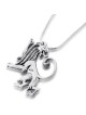 Collier Lion de Juda inversé en argent sterling