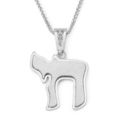 14K Gold Double Chai Pendant Necklace