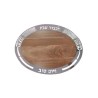 Yair Emanuel Grained Wood Oval Challah Board with ... | Challah Boards