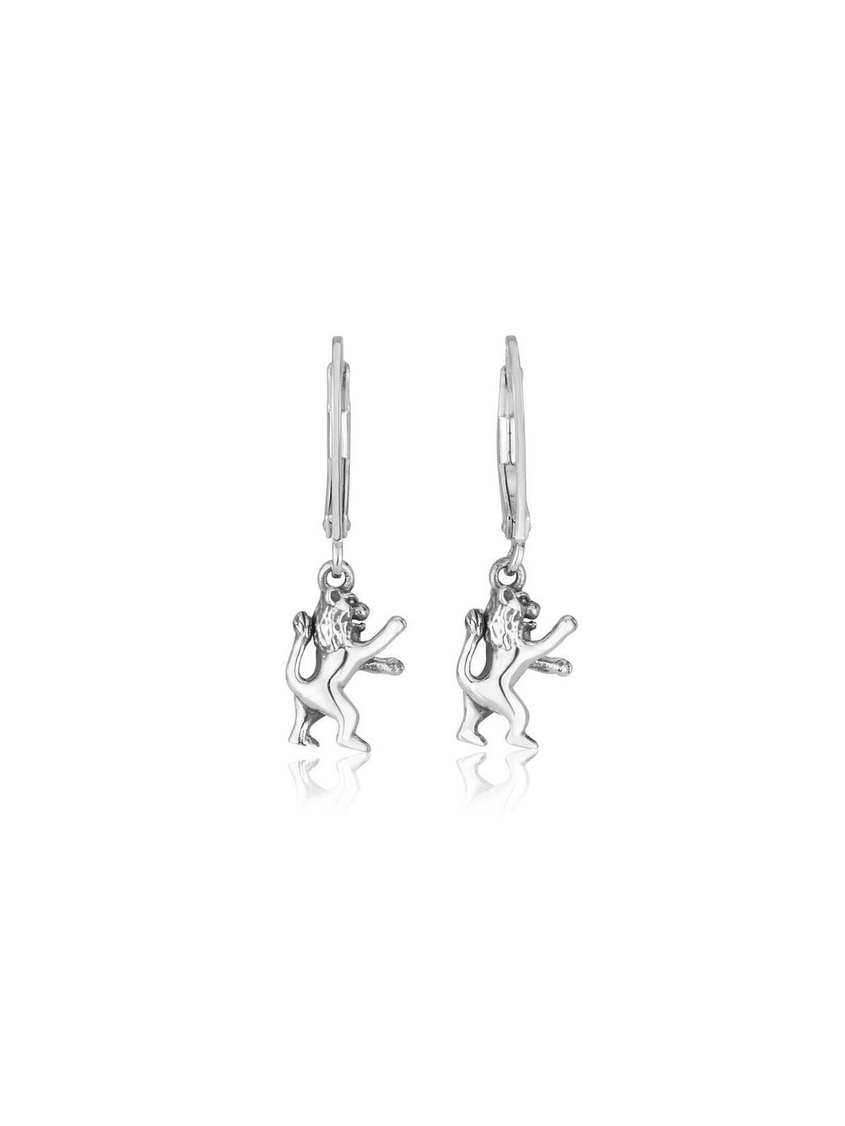 Boucles d'oreilles Marina Lion de Juda en argent sterling