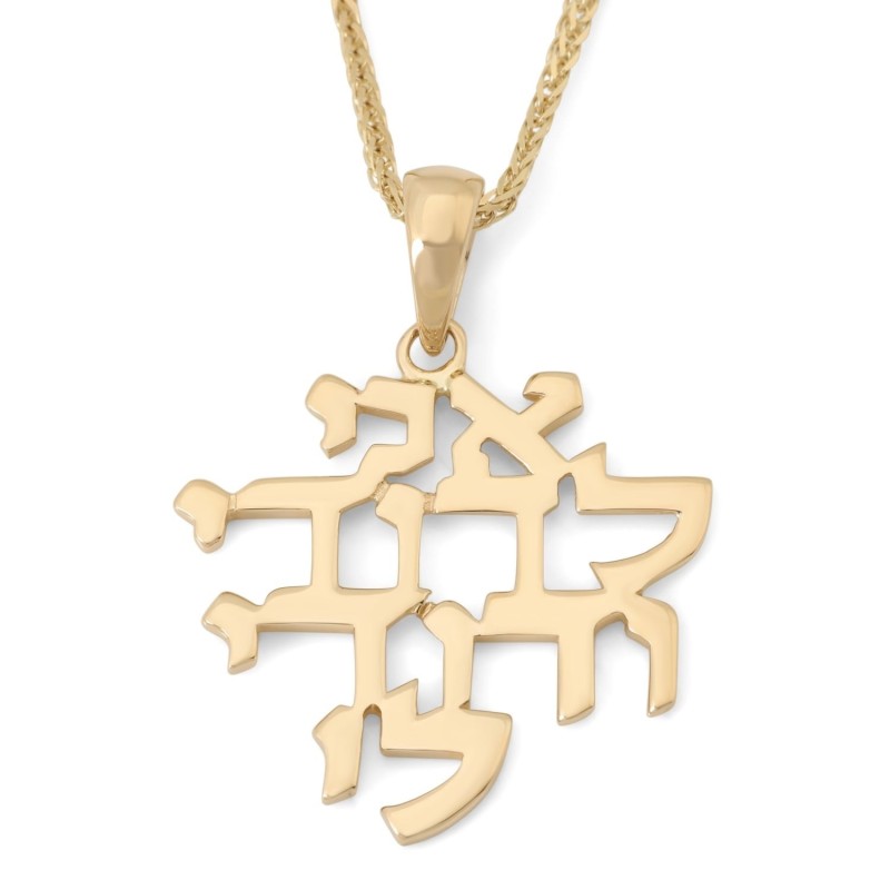 Collier pendentif Ani LeDodi en or 14 carats pour femme