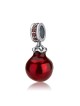 Marina Jewelry Open Pomegranate Pendant Charm with Garnet Stones