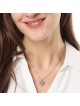 14K Gold Two-Tone Dove and Star of David Shin Pendant with Diamond for