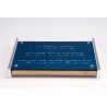 Blue Challah Board with Blessing by Agayof | Challah Boards