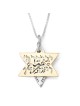 Silver and Gold Priestly Blessing and Heal Me, Lord Star of David Neck