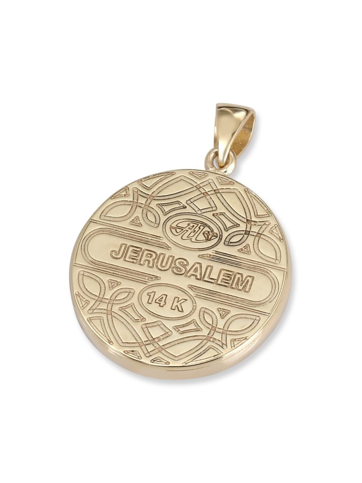 14K Gold Large Tree of Life Pendant Necklace with Sparkling Diamonds