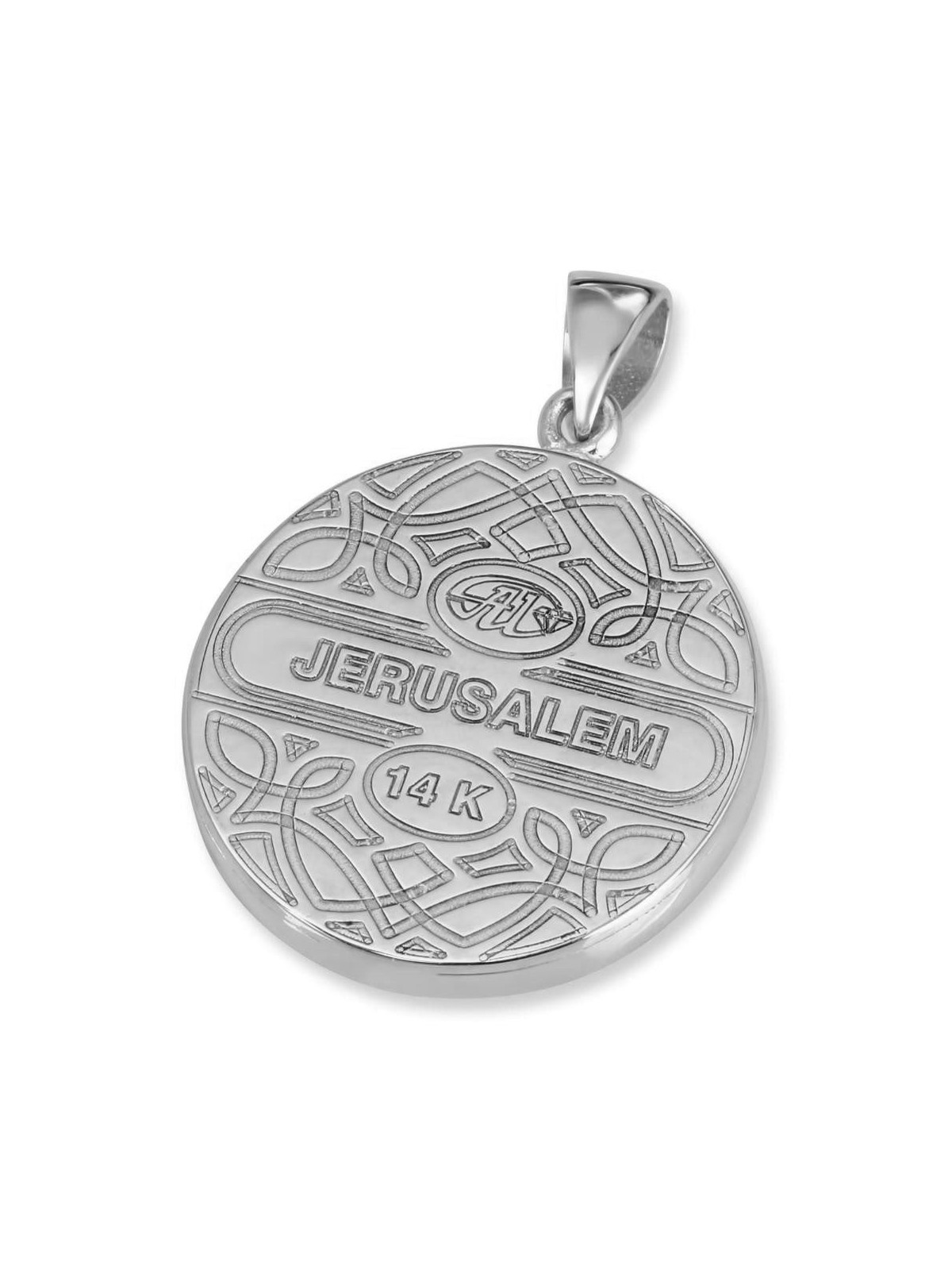 Collier pendentif grand arbre de vie en or 14 carats avec diamants étincelants