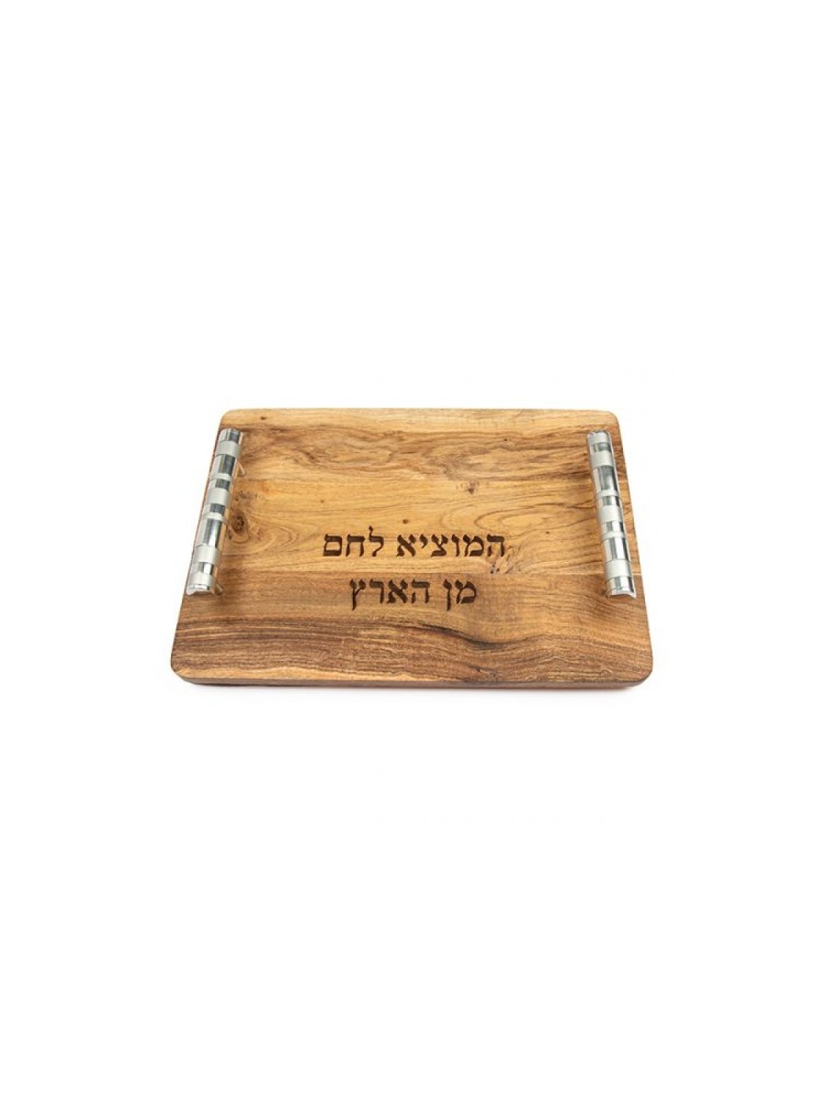 Yair Emanuel Grained Wood Challah Board Blessing W... | Challah Boards