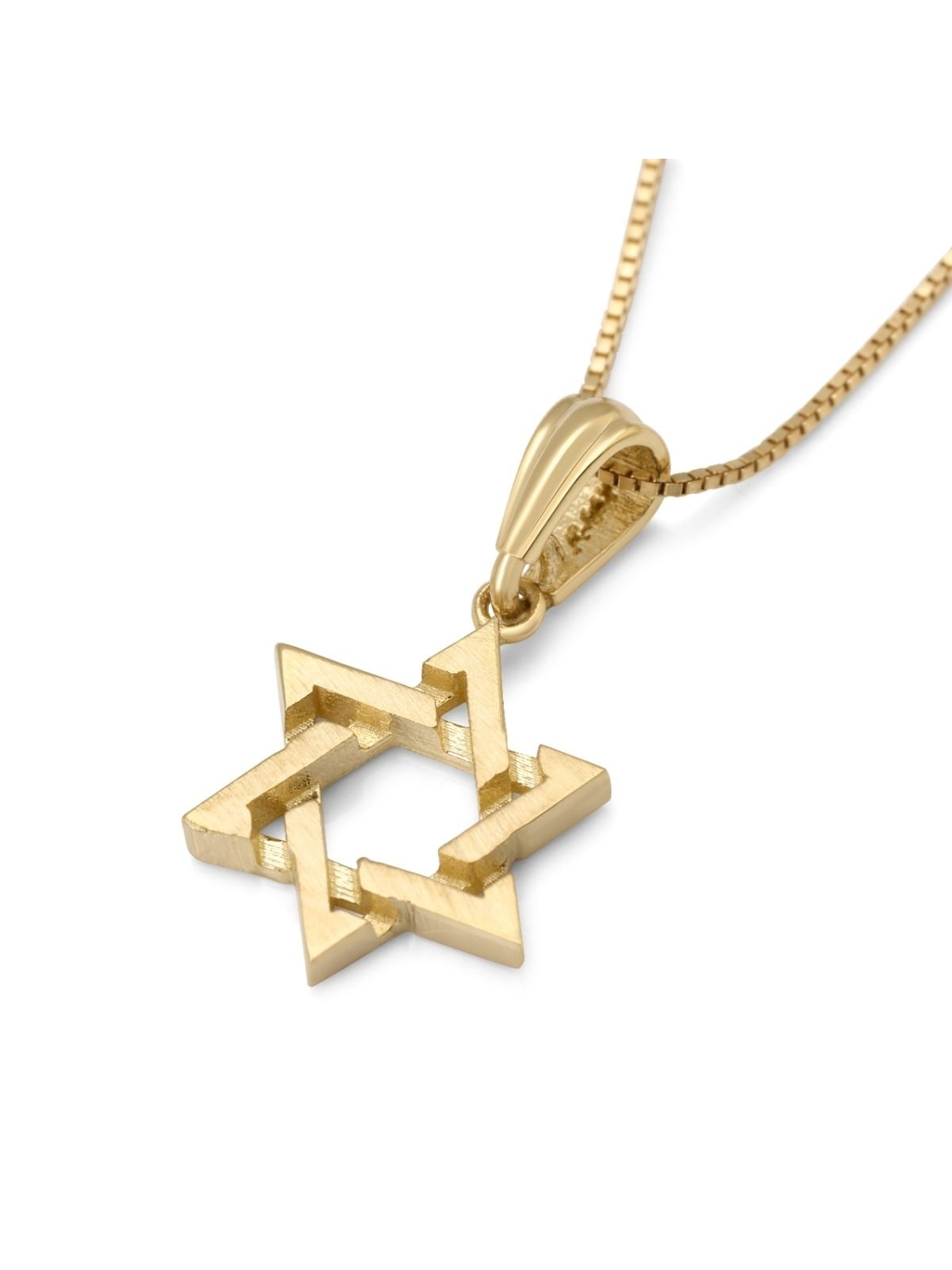Dainty 14K Gold Star of David Pendant for Children - Color Option