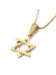 Pendentif délicat étoile de David en or 14 carats pour enfants - Option de couleur