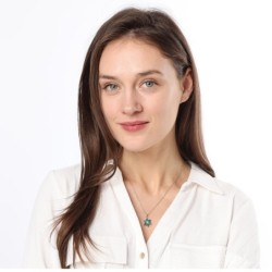 14K Gold Diamond and Eilat Stone Star of David Pendant