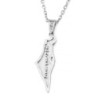 14K Gold No Other Land Map of Israel Pendant - Unisex