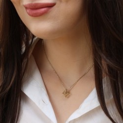 14K Gold Unisex Merkaba Star of David Pendant Necklace