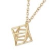 14K Gold Unisex Merkaba Star of David Pendant Necklace