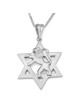 Star of David & Lion of Judah 14K Gold Pendant Necklace - Yellow or Wh