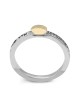 Bague de noms kabbalistique en argent sterling et or 9 carats