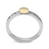 Sterling Silver and 9K Gold Kabbalistic Names Ring