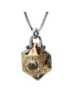 Gold and Silver Star of David Kabbalah Necklace