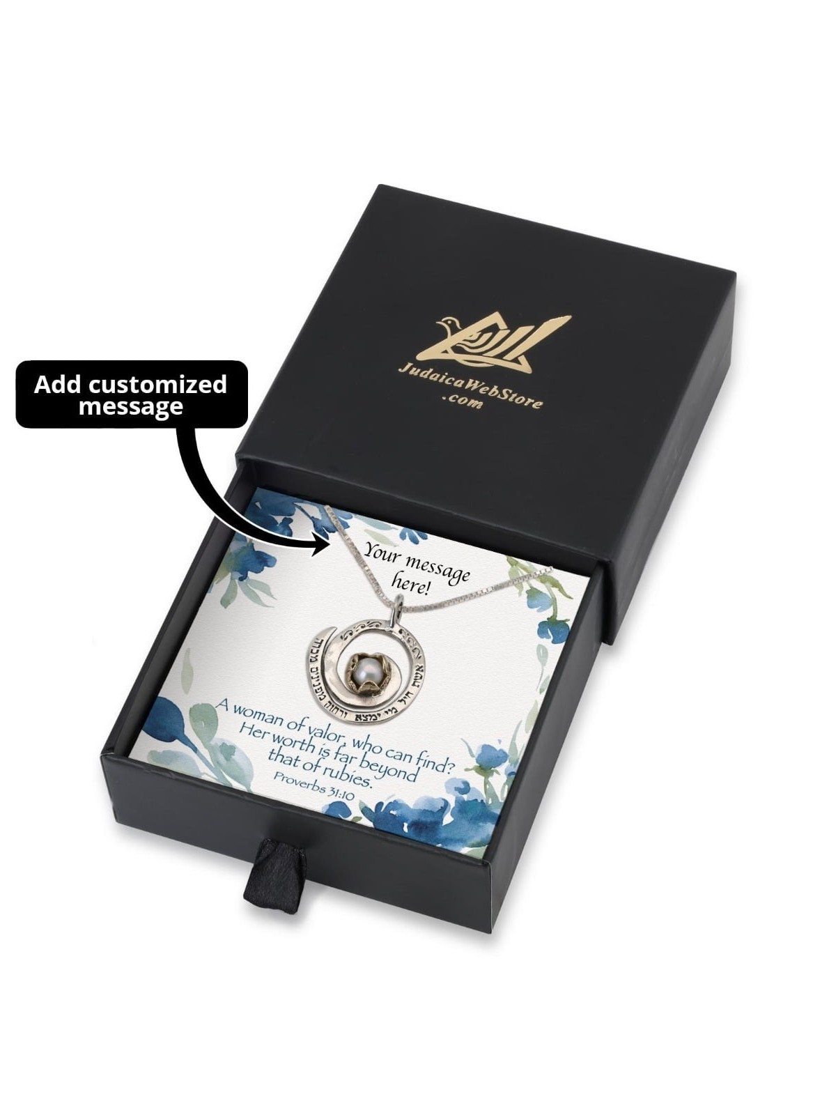Woman of Valor Gift Box With Sterling Silver & Pearl Woman of Valor Ne