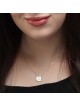 Women's Sterling Silver Double Hamsa Necklace - Blessings / Evil Eye