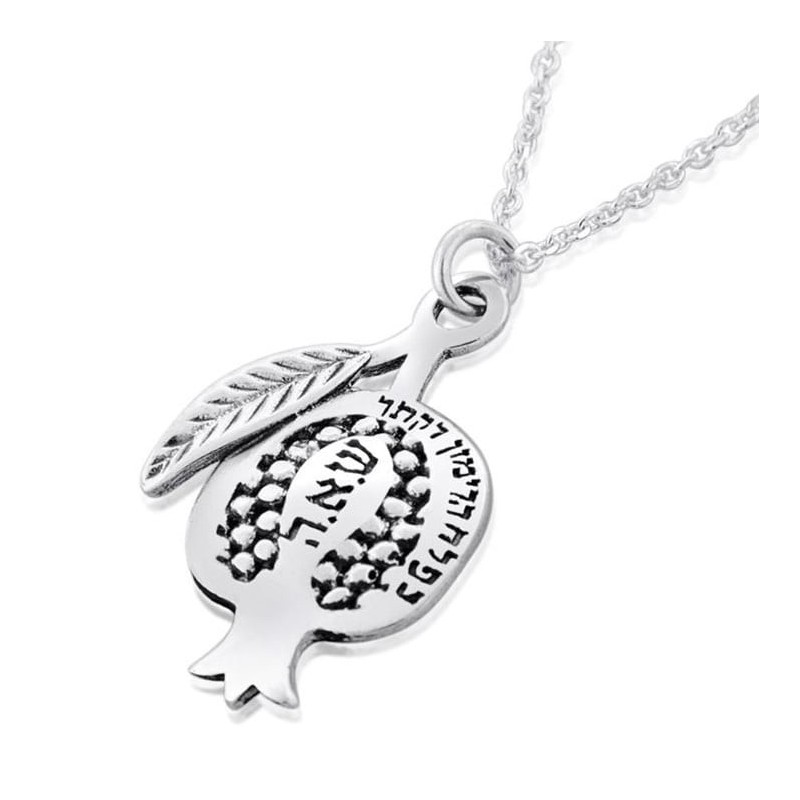Collier Kabbale Grenade Argent - Amour