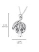 Silver Pomegranate Kabbalah Necklace - Love