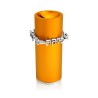 Dabbah Judaica Anodized Aluminum Tzedakah Box Orange | Tzedakah boxes