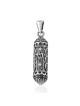Filigrane : Collier Mezouza rond en argent sterling