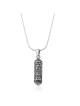 Filigrane : Collier Mezouza rond en argent sterling
