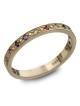 9K Gold Modern Hoshen / 12 Tribes of Israel Ring
