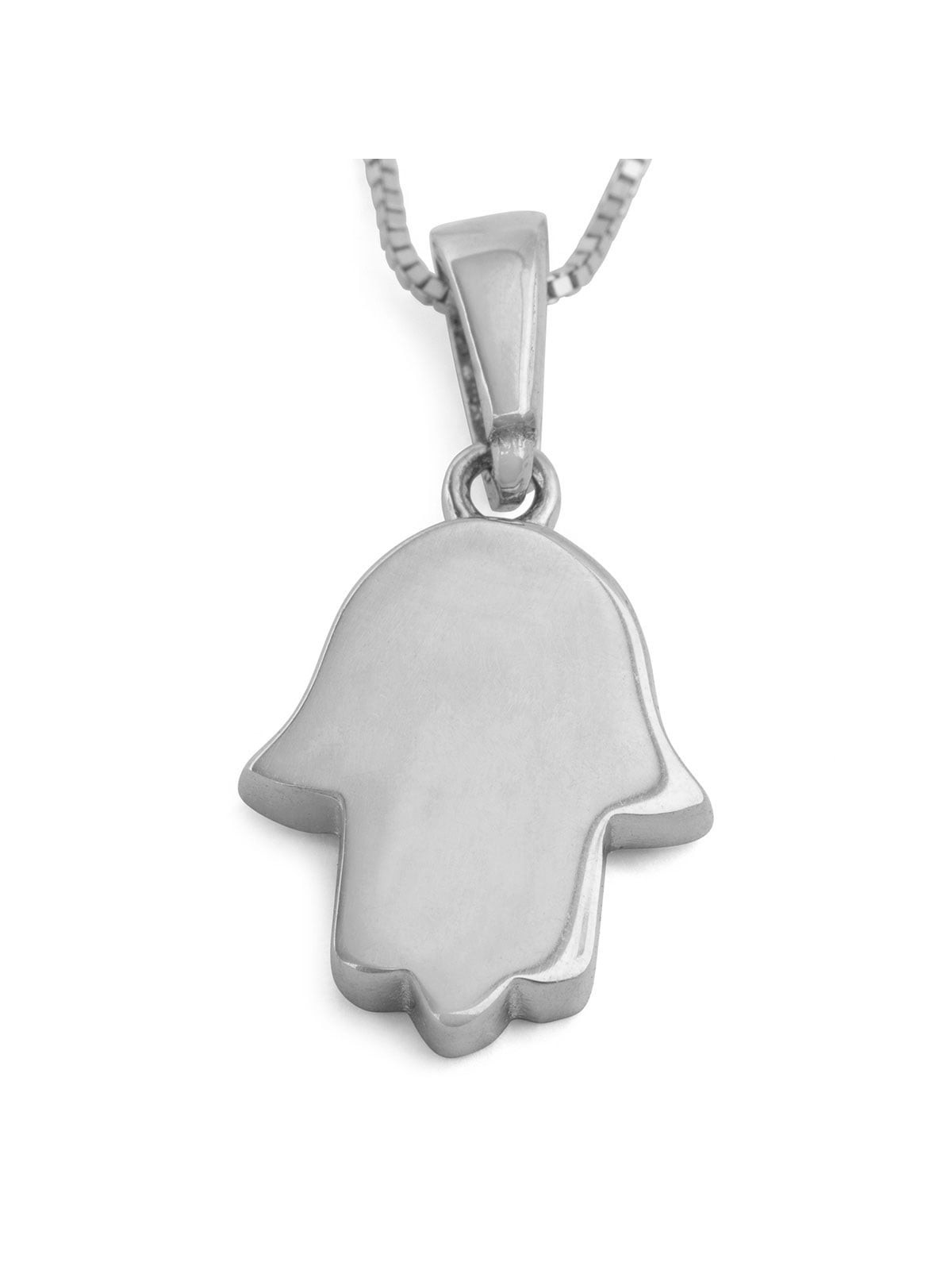 14K Gold Hamsa Pendant Necklace - Yellow or White Gold