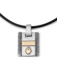 Ana Bekoach: Silver Kabbalah Men's Dogtag Pendant with Hamsa - Blessin