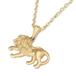 14K Gold Lion of Judah Pendant Necklace - Yellow or White Gold