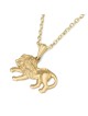 14K Gold Lion of Judah Pendant Necklace - Yellow or White Gold