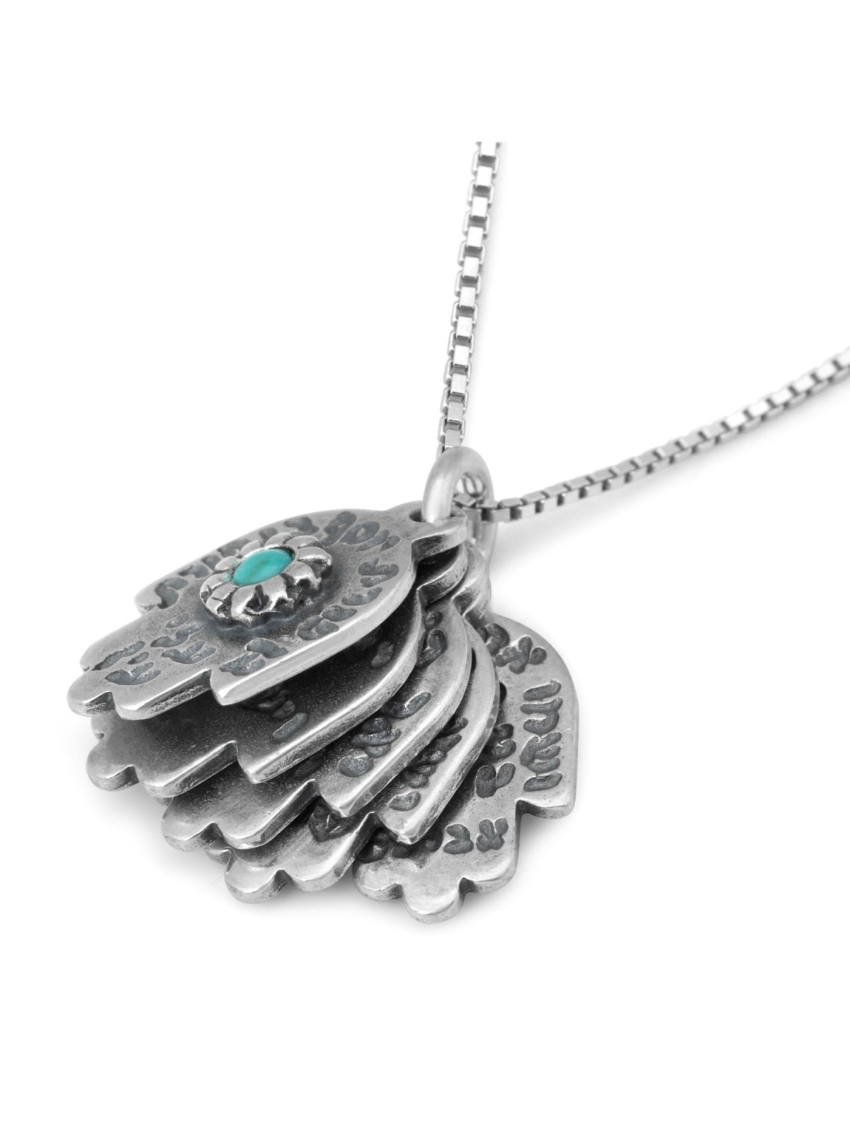 5 Hamsas: Multiple Necklace with Biblical Inscriptions