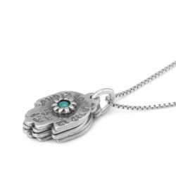 5 Hamsas: Multiple Necklace with Biblical Inscriptions