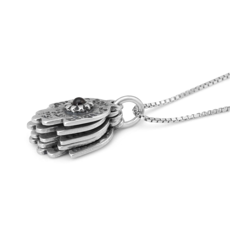 5 Hamsas: Multiple Necklace with Biblical Inscriptions