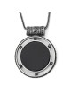 Prière du voyageur : grand collier multi-cadres en onyx et argent pour homme