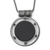 Traveler's Prayer: Large Multi-Framed Onyx & Silver Necklace for Men
