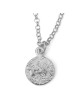 Solid Sculpted Sterling Silver Kabbalah Necklace - ALD Evil Eye